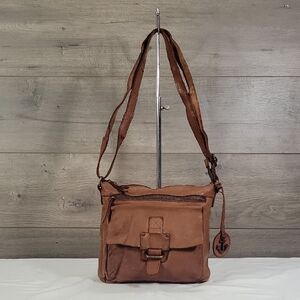 Harbour 2Nd for Anthropologie Brown Leather Crossbody Bag